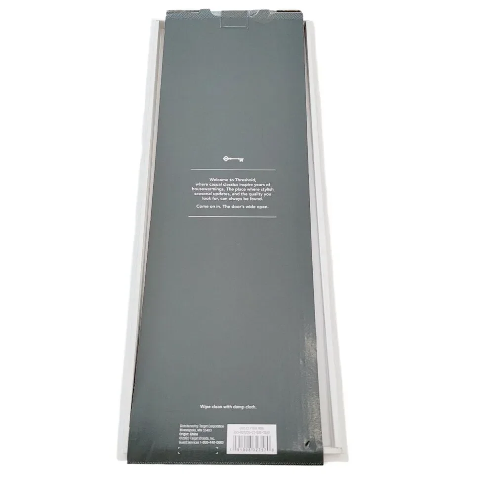 Threshold white Bamboo Drawer Organizer NWT 14 by 5 by 2 inches